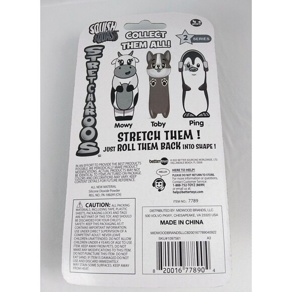 Penguin Squishy Ping Stretcharoos Figure Toy Bettertoyz Squeezable Squish Bird - Picture 16 of 16